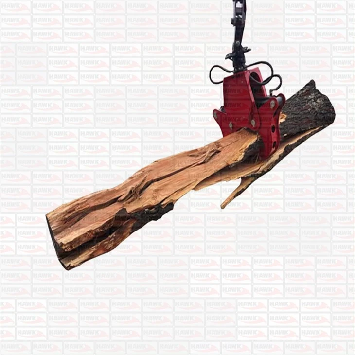 Excavator Wood Log Cracker