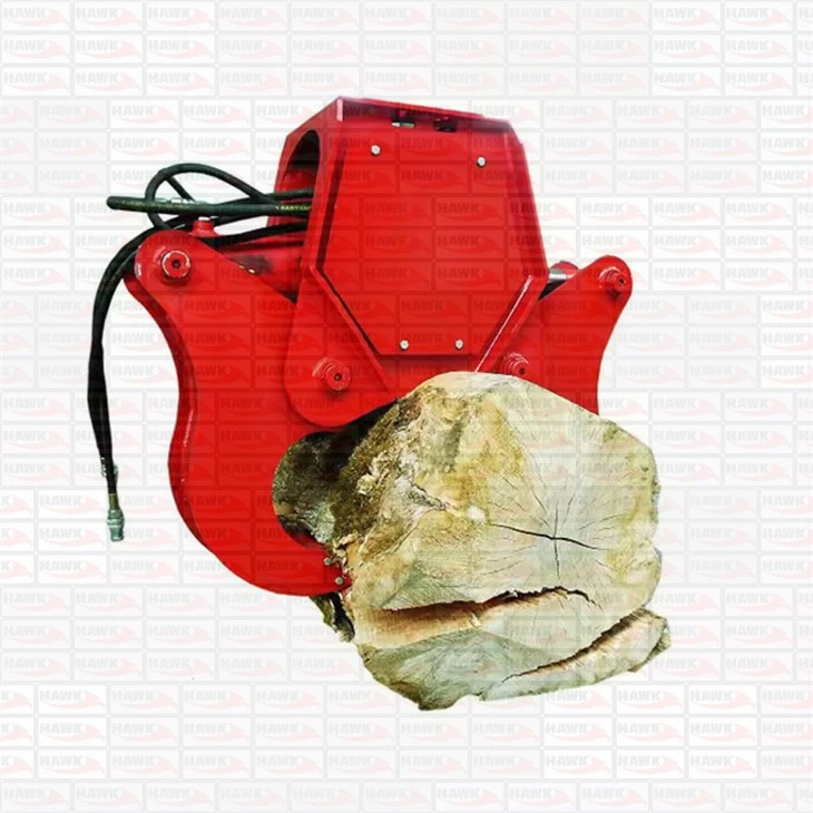 Excavator Wood Log Cracker