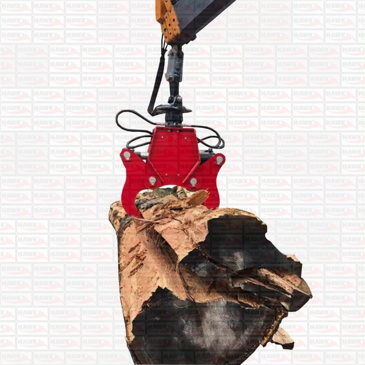 Excavator Wood Log Cracker