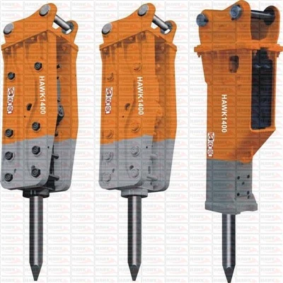 Ciocan de spargere hidraulic de tip lateral de excavator